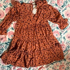 Floral Rust Dress